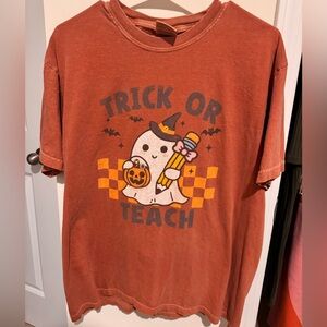 Trick or Teach teacher t shirt